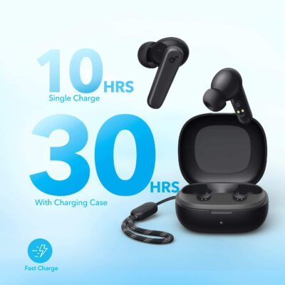 Soundcore by Anker P20i True Wireless Earbuds, 10mm Drivers with Big Bass, Bluetooth 5.3, 30H Long Playtime, Water-Resistant, 2